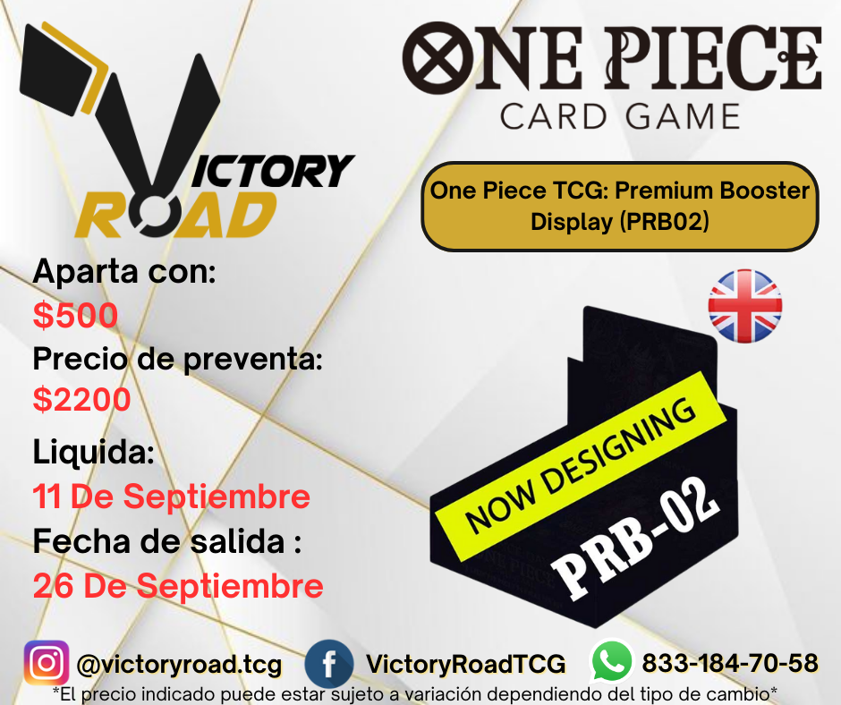 Preventa- One Piece TCG: Premium Booster Display (PRB02)