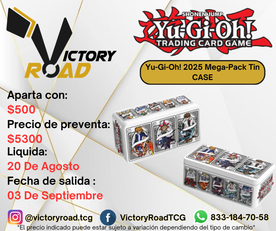 PREVENTA - Yu-Gi-Oh! 2025 Mega-Pack Tin CASE