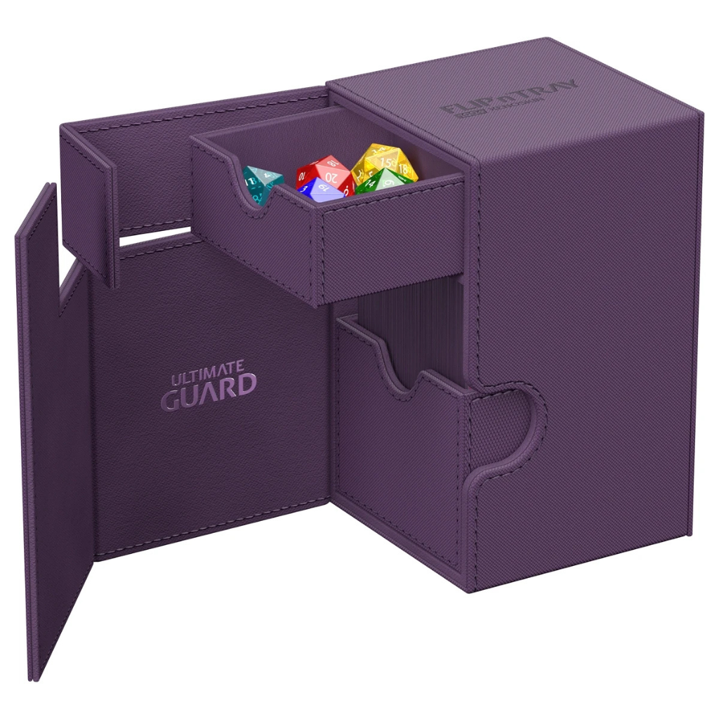 Flip n tray Deck box 80+ Purple