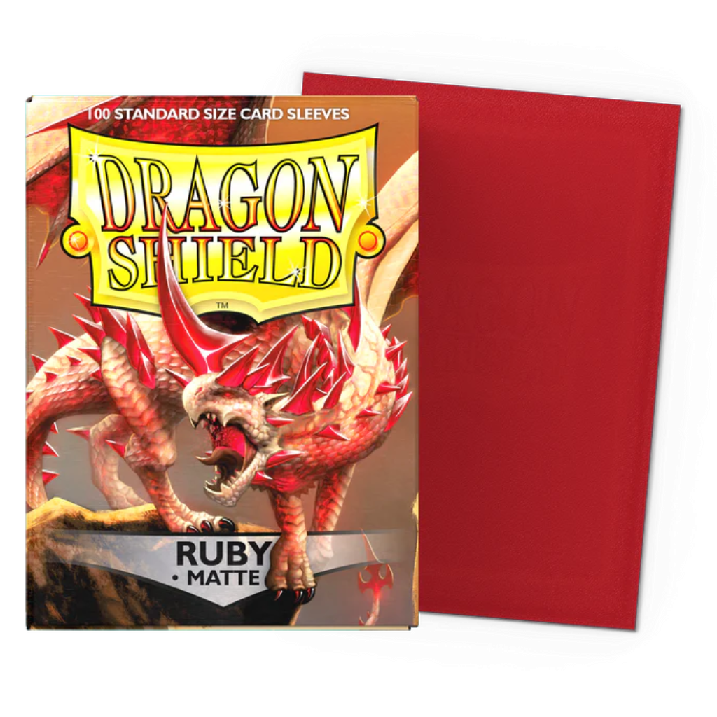 Micas Dragon Shield Standard Matte Ruby 100ct