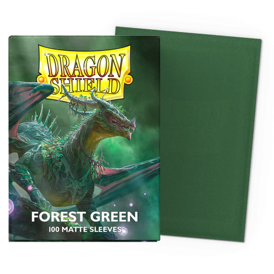 Micas Dragon Shield Standard Matte Forest Green 100ct