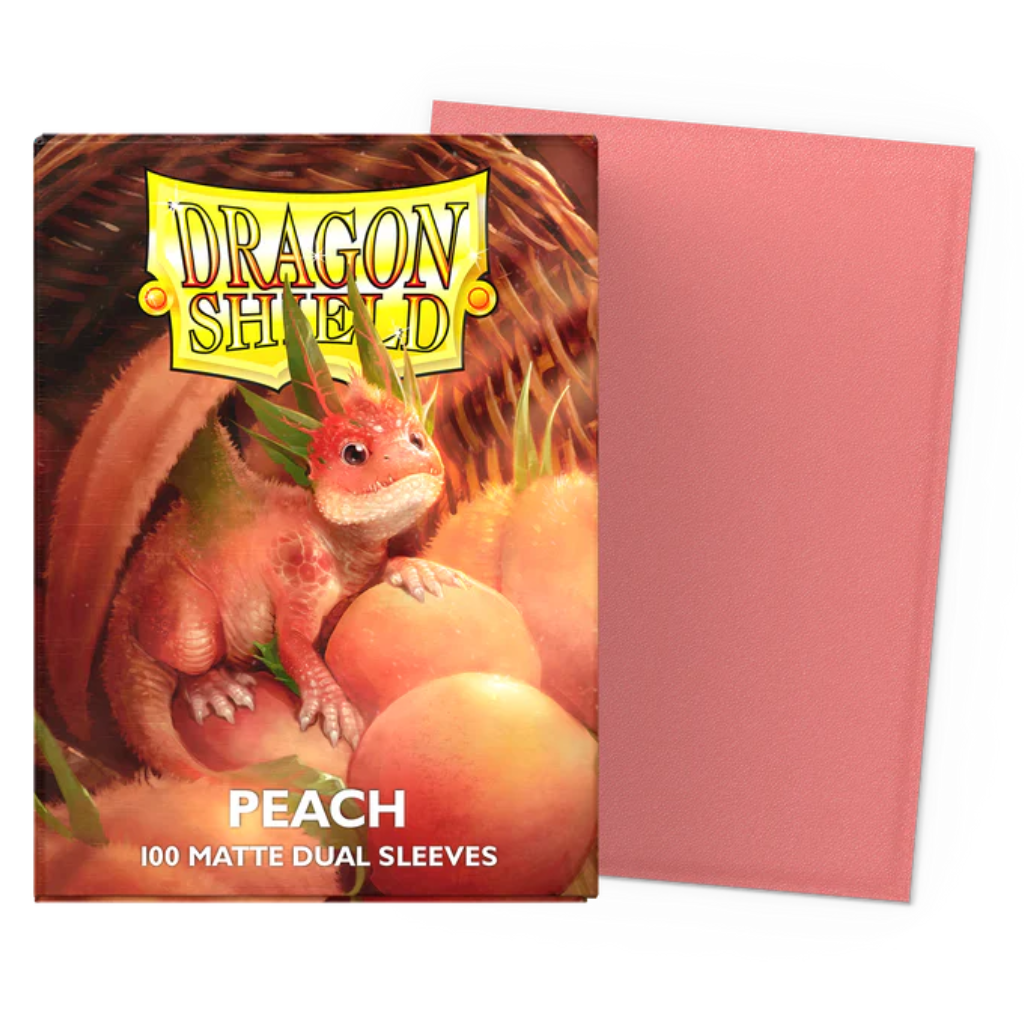 Micas Dragon Shield Standard Dual Matte Peach Piip 100ct