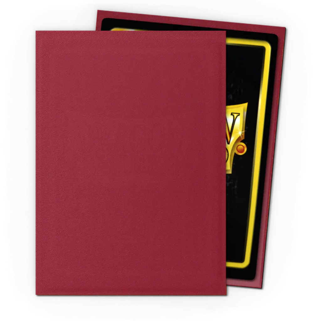 Micas Dragon Shield Standard Matte Blood Red Simurag 100ct