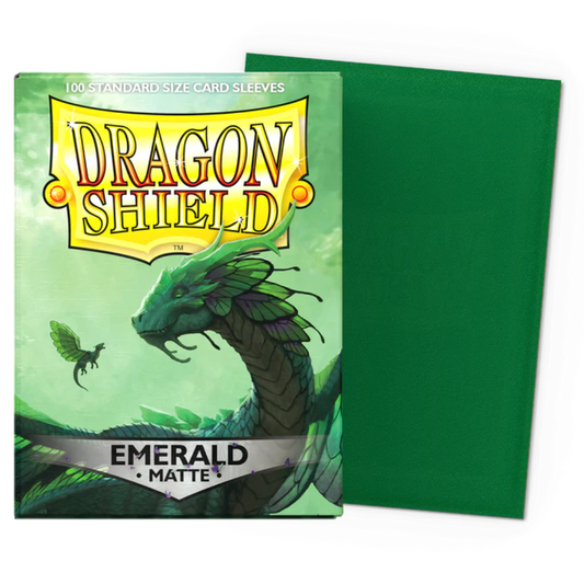 Micas Dragon Shield Standard Matte Emerald 100ct