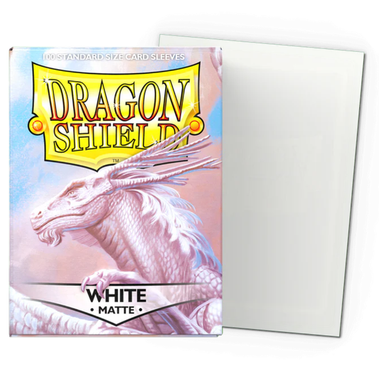 Micas Dragon Shield Standard Matte White 100ct