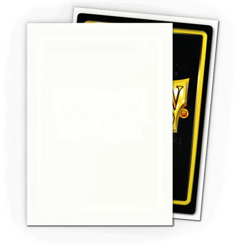 Micas Dragon Shield Standard Matte White 100ct