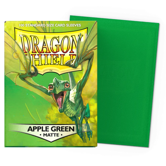 Micas Dragon Shield Standard Matte Apple Green 100ct
