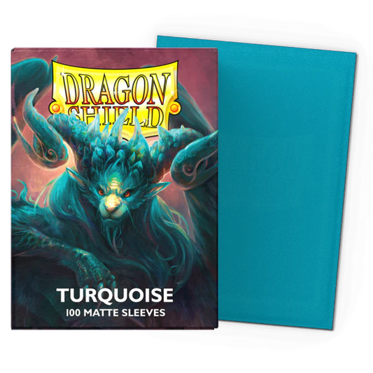 Micas Dragon Shield Standard Matte Turquoise Atebeck 100ct