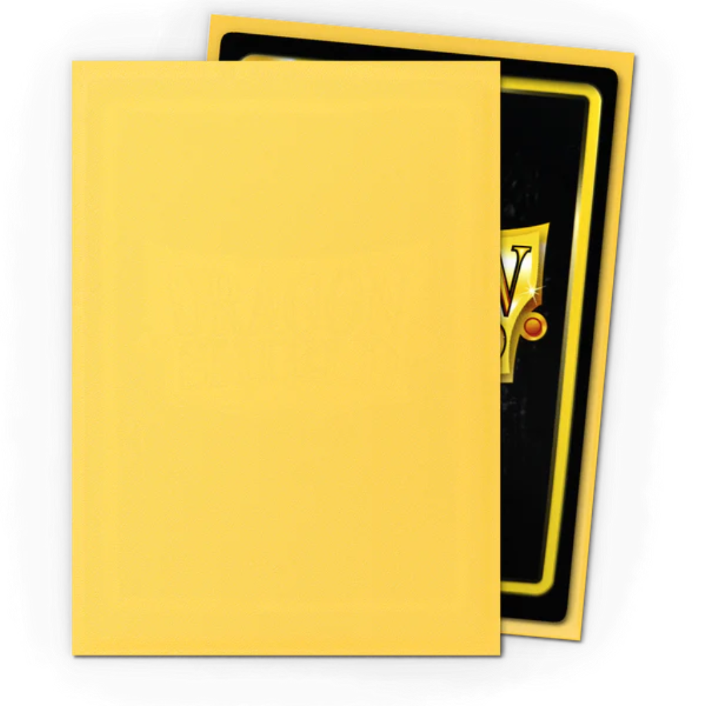 Micas Dragon Shield Standard Matte Yellow 100ct