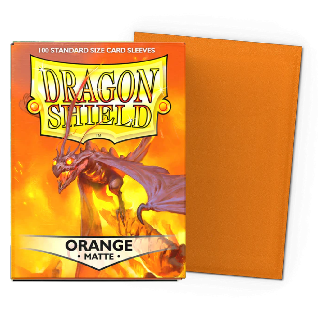 Micas Dragon Shield Standard Matte Orange 100ct