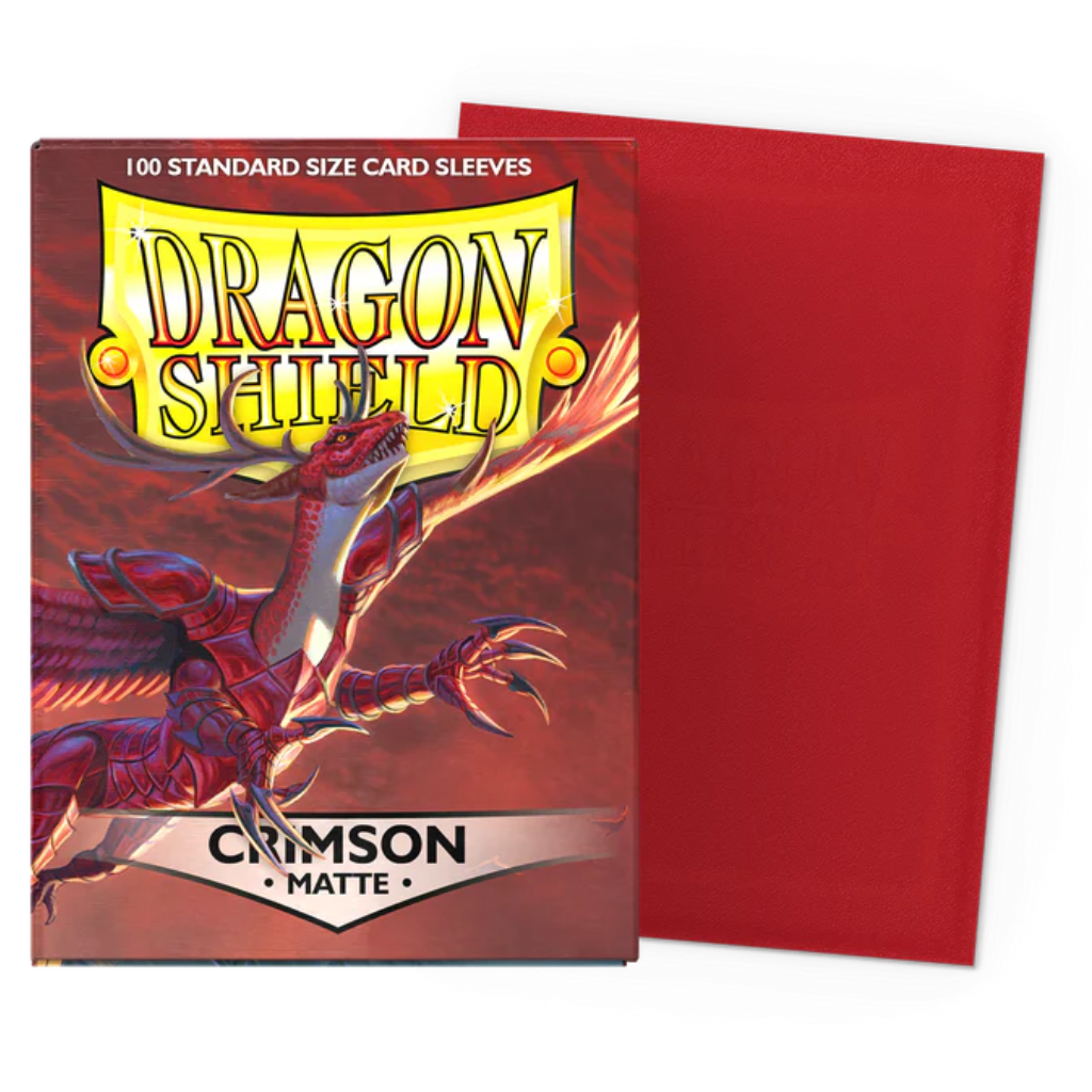Micas Dragon Shield Standard Matte Crimson 100ct