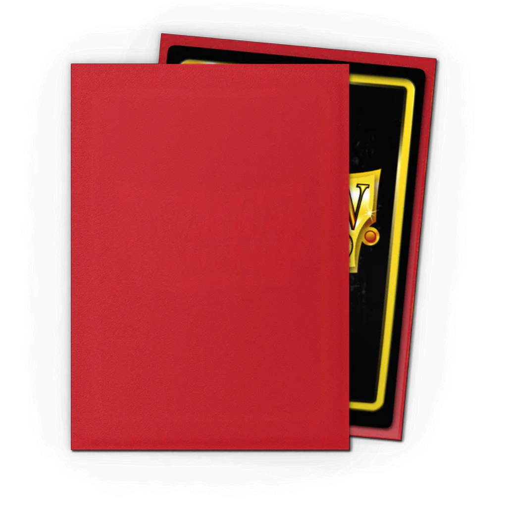 Micas Dragon Shield Standard Matte Crimson 100ct