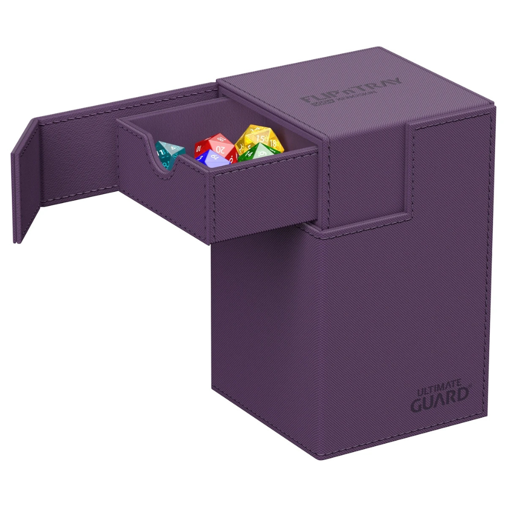 Flip n tray Deck box 80+ Purple