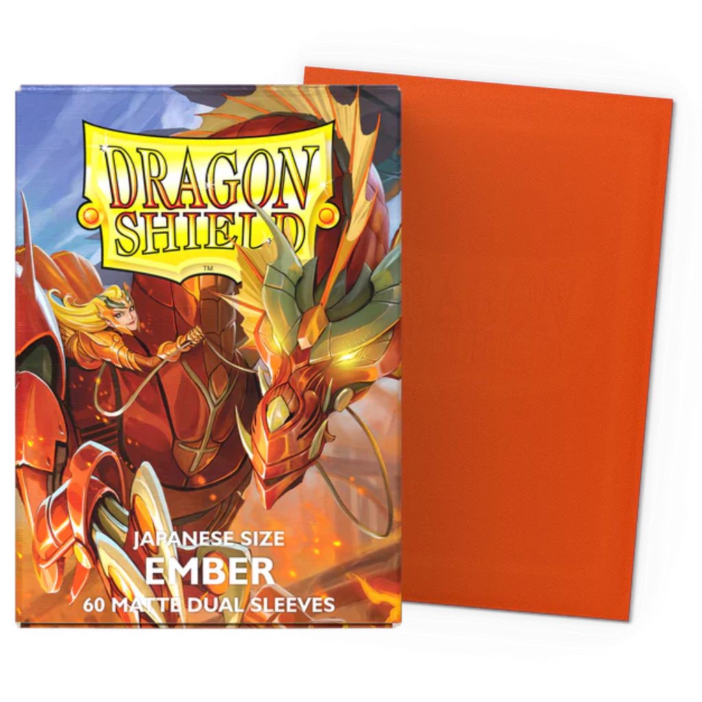 Micas Dragon Shield Japanese Dual Matte Ember Alaria, Warrior Princess 60ct