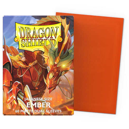 Micas Dragon Shield Japanese Dual Matte Ember Alaria, Warrior Princess 60ct
