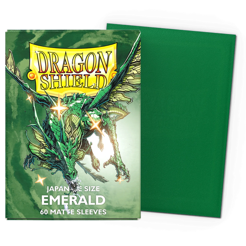 Micas Dragon Shield Japanese Matte Emerald 60ct