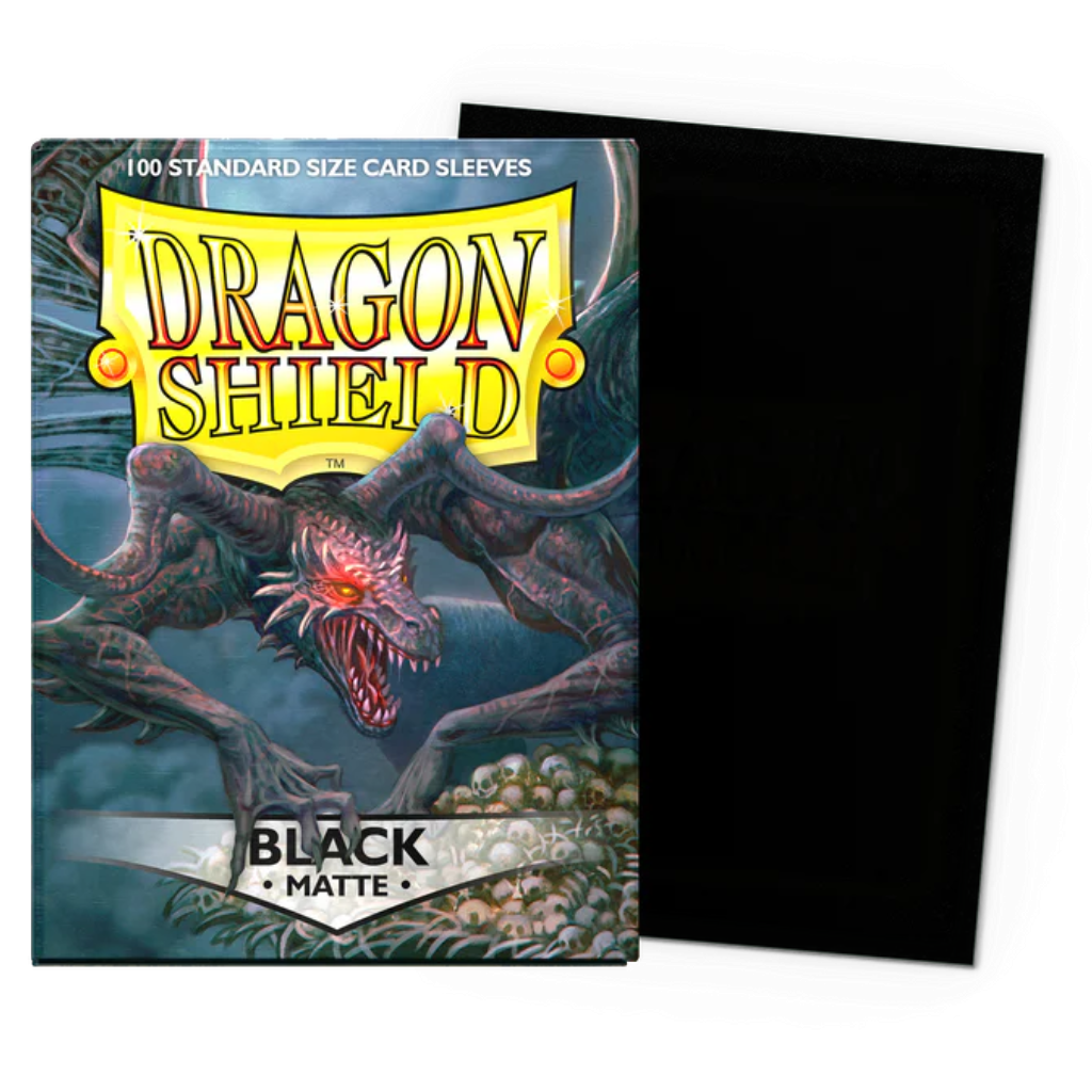 Micas Dragon Shield Standard Matte Black 100ct
