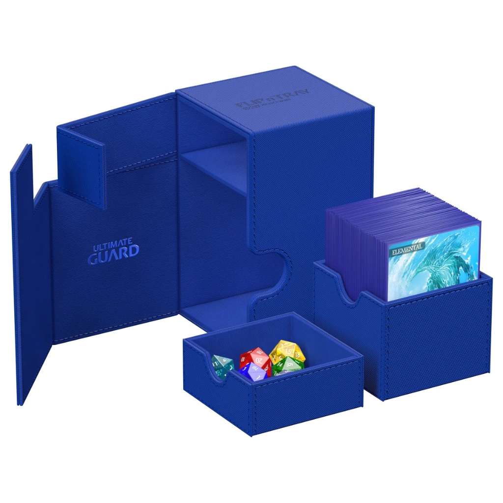 Flip n tray Deck box 80+ Blue