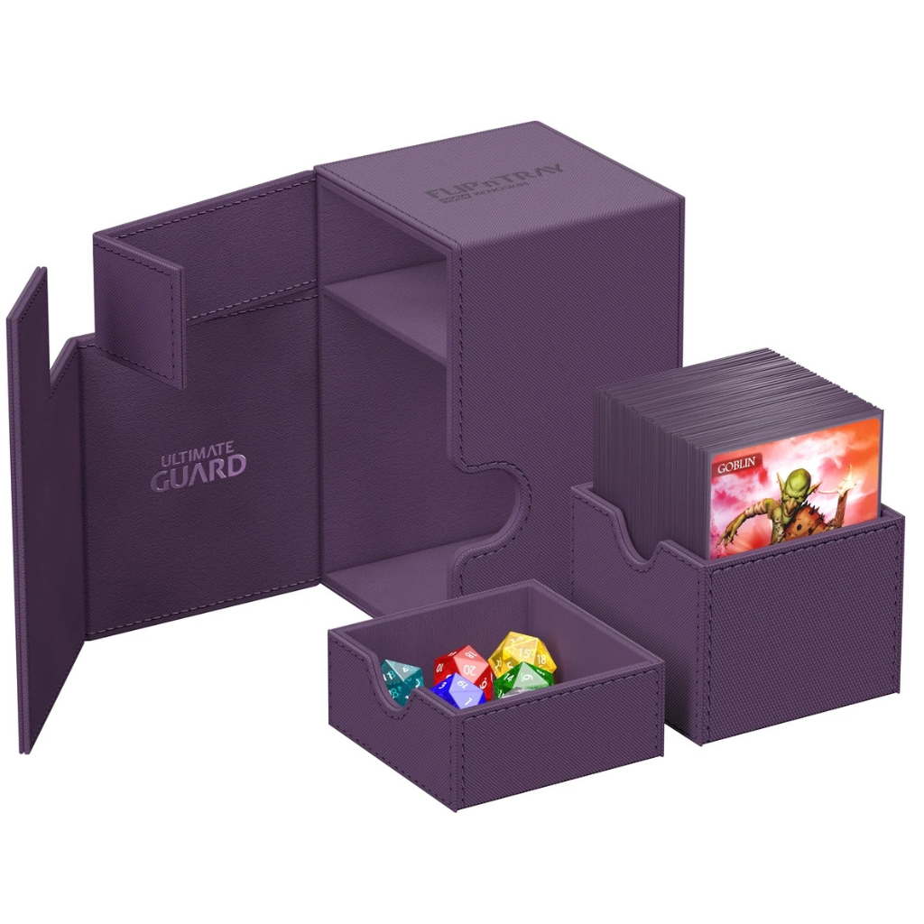 Flip n tray Deck box 80+ Purple