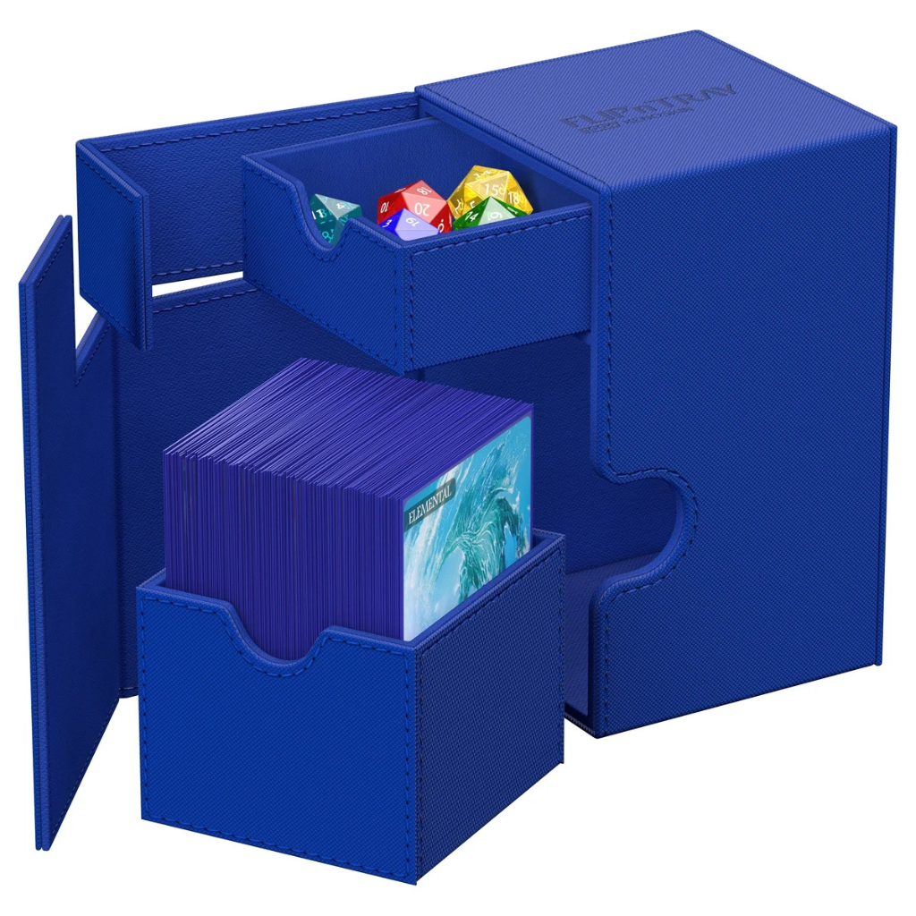 Flip n tray Deck box 80+ Blue