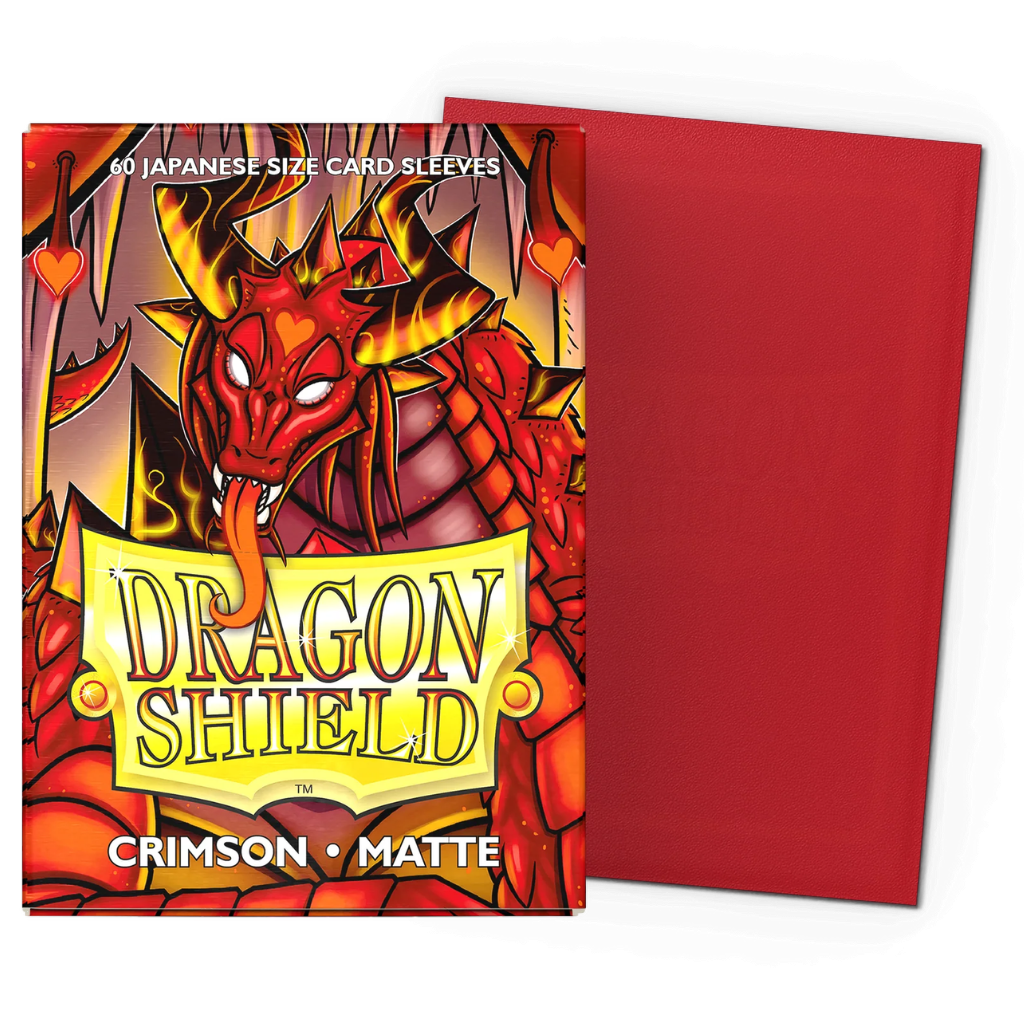 Micas Dragon Shield Japanese Matte Crimson 60ct