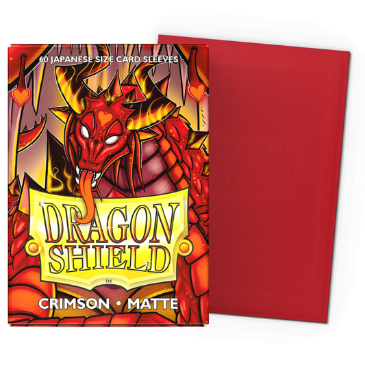 Micas Dragon Shield Japanese Matte Crimson 60ct