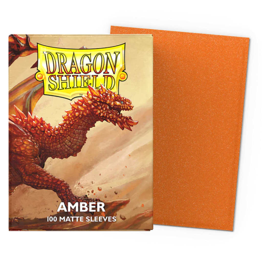 Micas Dragon Shield Standard Matte Amber 100ct
