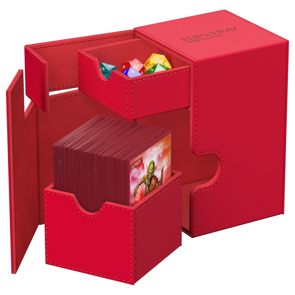 Flip n Tray Deck box 100+ Red