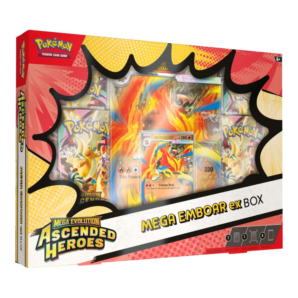Mega Emboar Ex Box Mega Evolution Ascended Heroes (INGLÉS)