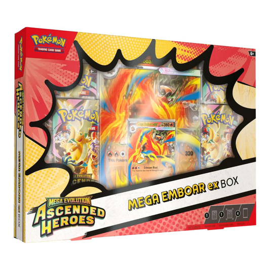 Mega Emboar Ex Box Mega Evolution Ascended Heroes (INGLÉS)