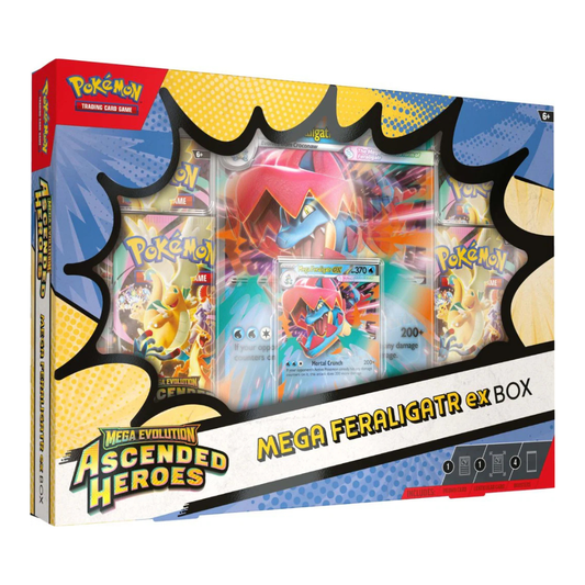 Mega Feraligatr ex Box Mega Evolutions Ascended Heroes (ESPAÑOL)