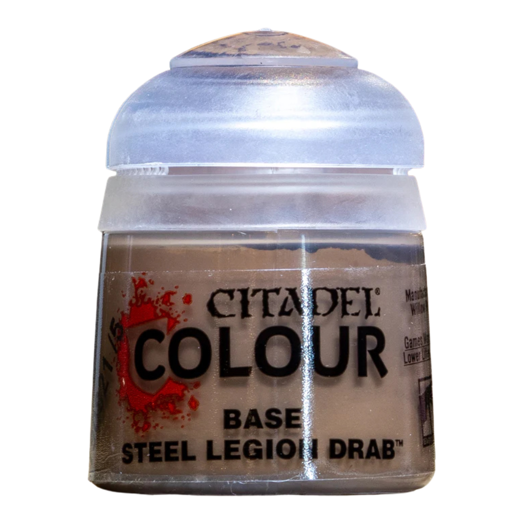 Pintura Warhammer Colour Base - STEEL LEGION DRAB 12ml