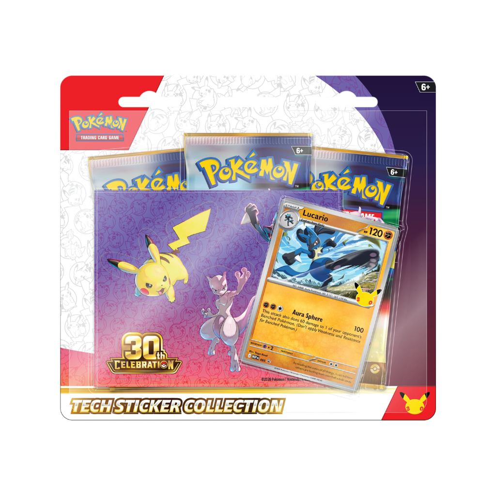 Tech Sticker Collection Lucario 30th Anniversary Celebration (ESPAÑOL)