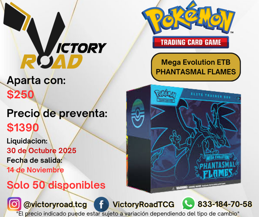 PREVENTA - Pokemon Phantasmal Flames - ETB