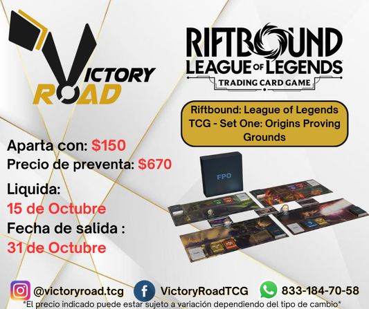 PREVENTA -  RIFTBOUND - Origins Proving Grounds