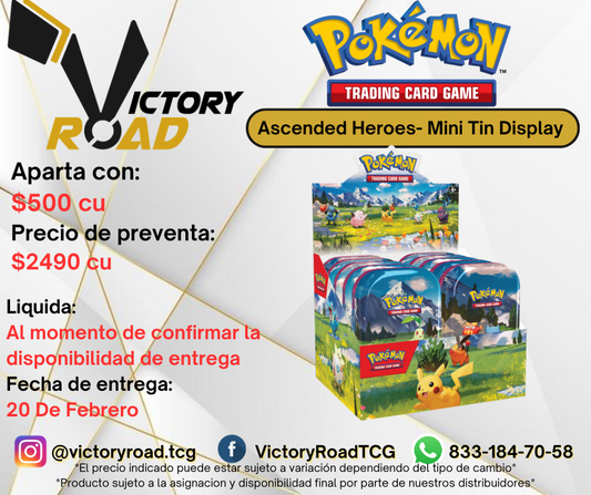 Preventa - Ascended Heroes- Mini Tin Display