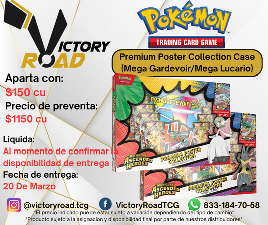Preventa - Premium Poster Collection Case (Mega Gardevoir/Mega Lucario)