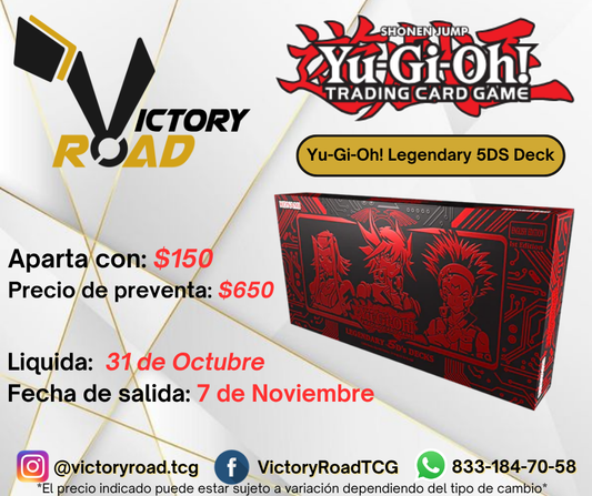 Yu-Gi-Oh! Legendary 5DS Deck - PREVENTA