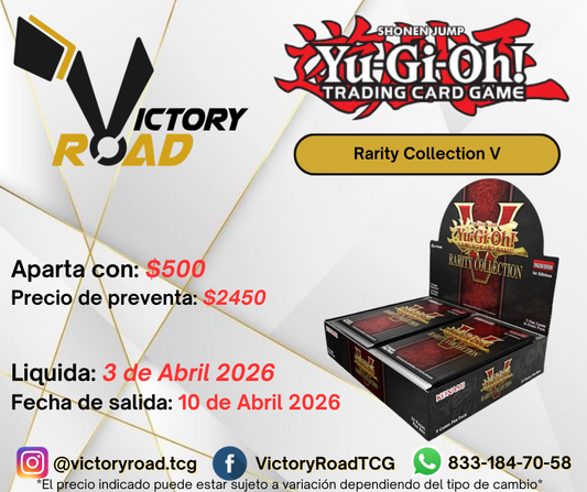 Yugioh Rarity Collection V - PREVENTA