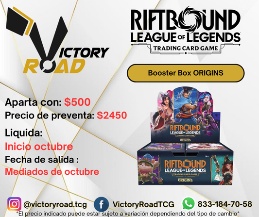 Preventa - RIFTBOUND- BOOSTER BOX - ORIGINS