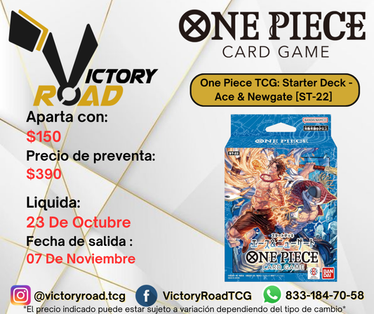 PREVENTA -  One Piece TCG: Starter Deck - Ace & Newgate [ST-22]