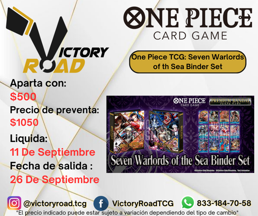 PREVENTA - One Piece TCG: Seven Warlords of th Sea Binder Set