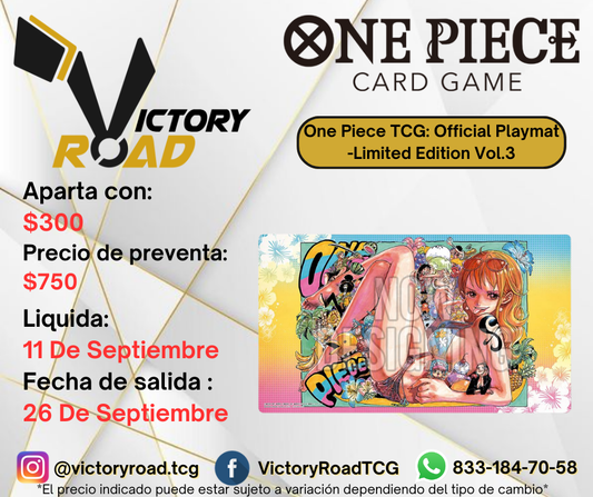 Preventa - One Piece TCG: Official Playmat -Limited Edition Vol.3