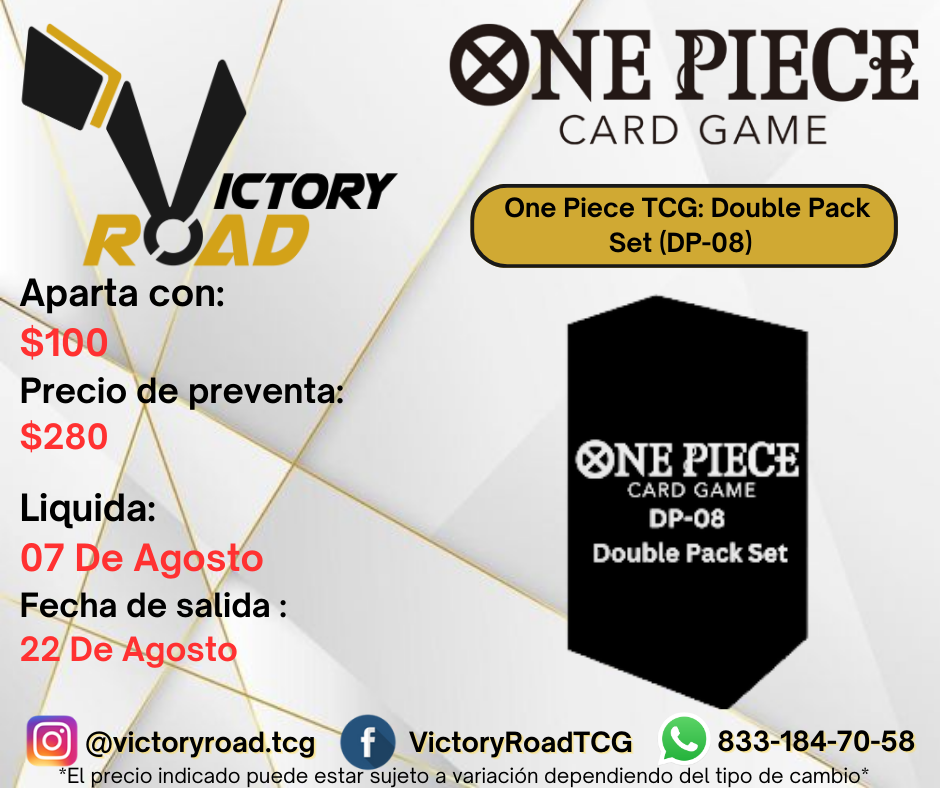 PREVENTA - One Piece TCG: Double Pack Set (DP-08)