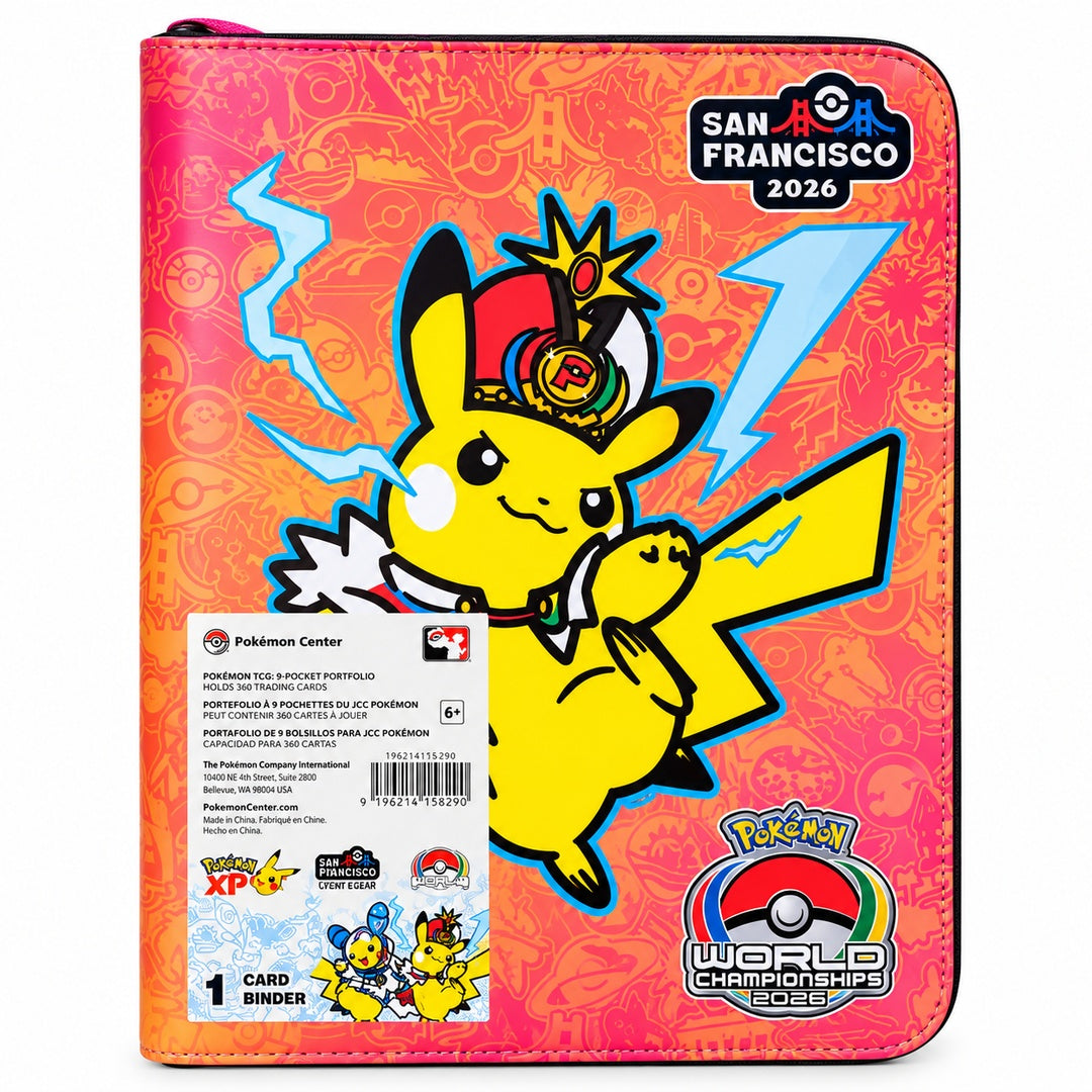 Binder Pokémon Center San Francisco 2026 Pikachu