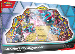 Pokemon salamance ex and reshiram ex premium collection