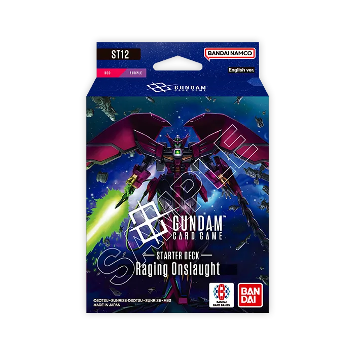 Fotografía oficial Bandai Gundam Card Game ST12 Starter Deck inglés