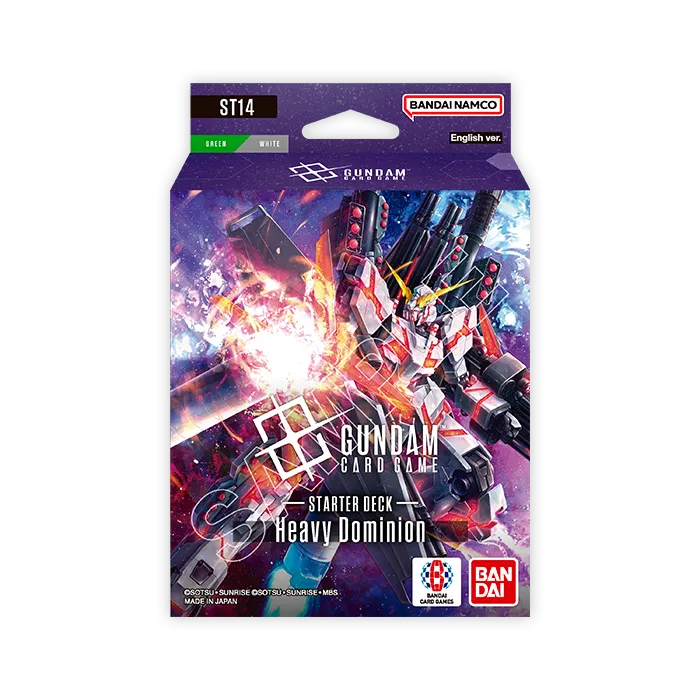 Fotografía oficial Bandai Gundam Card Game ST14 Starter Deck inglés