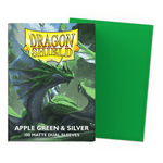 Micas Dragon Shield Standard Dual Matte Apple Green & Silver 100ct - Victory Road TCG