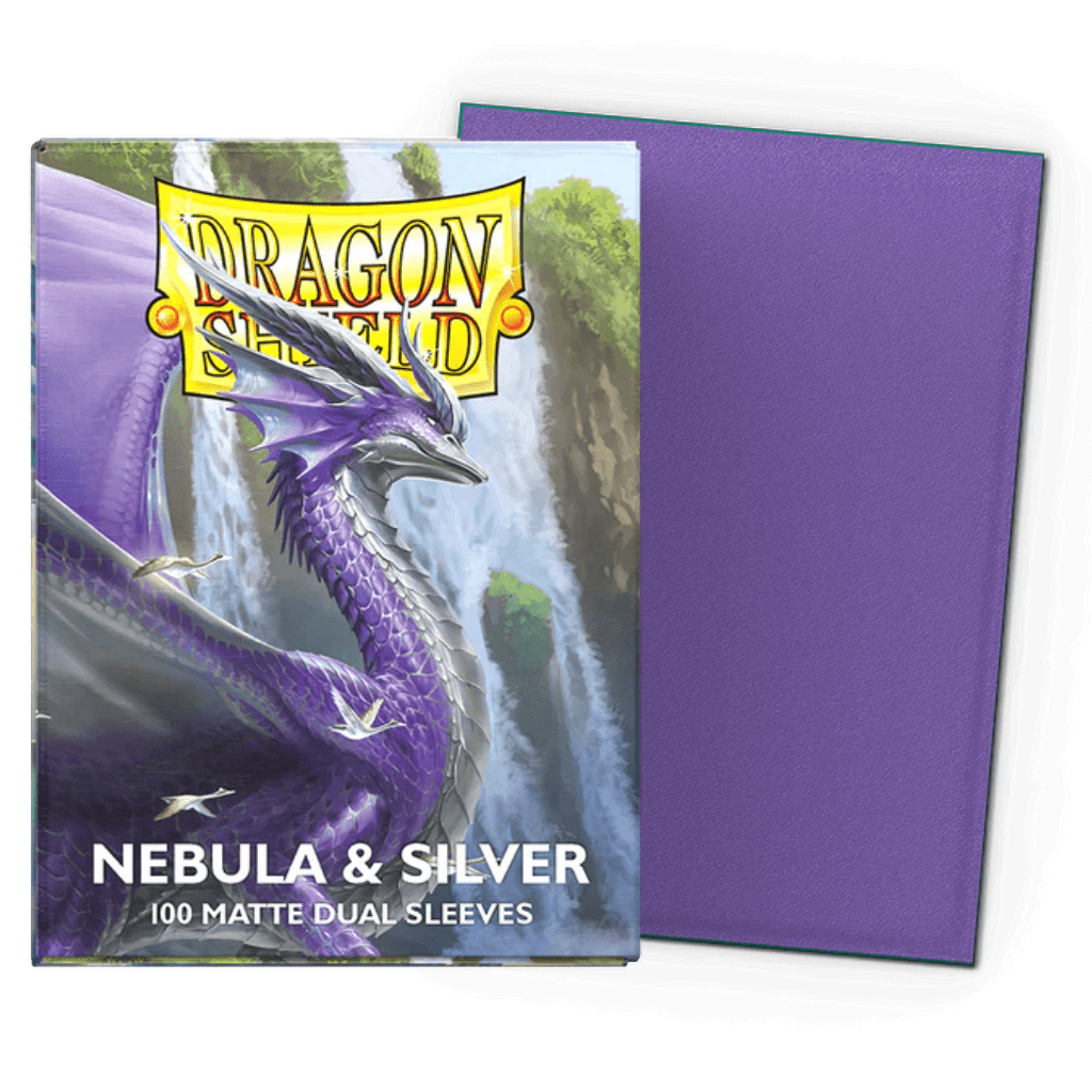Micas Dragon Shield Standard Dual Matte Nebula & Silver 100ct - Victory Road TCG